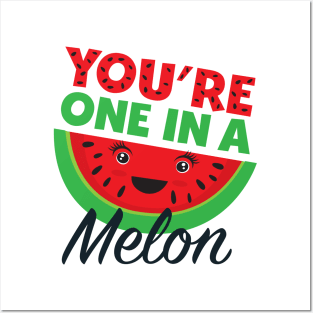 You are one in a melon funny humor design. Posters and Art